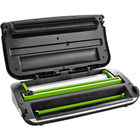 Aparat de vidat FoodSaver FFS016X-01, 1 viteza, 28 cm, Vidare umeda/uscata, Cutter integrat, Argintiu [2]