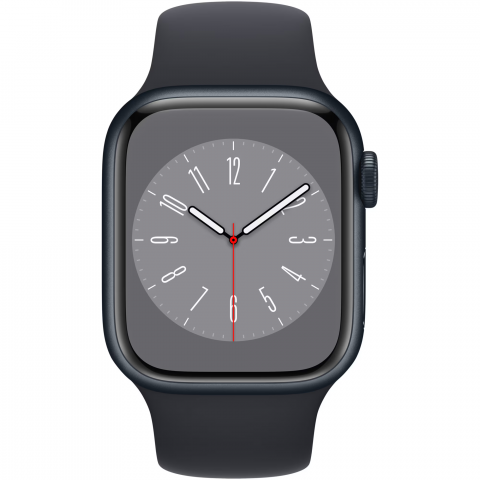 Apple Watch 8, GPS, Carcasa Midnight Aluminium 41mm, Midnight Sport Band (RESIGILAT) [1]