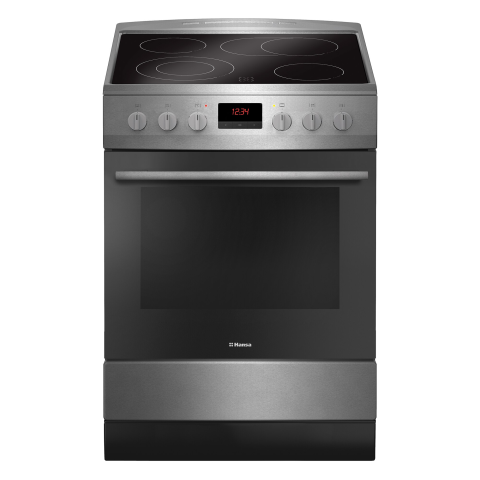 ARAGAZURI SI CUPTOARE ELECTRICE - Aragaz electric Hansa FCCX68219, 4 zone gatit, Cuptor electric, Grill, Clasa A, Inox