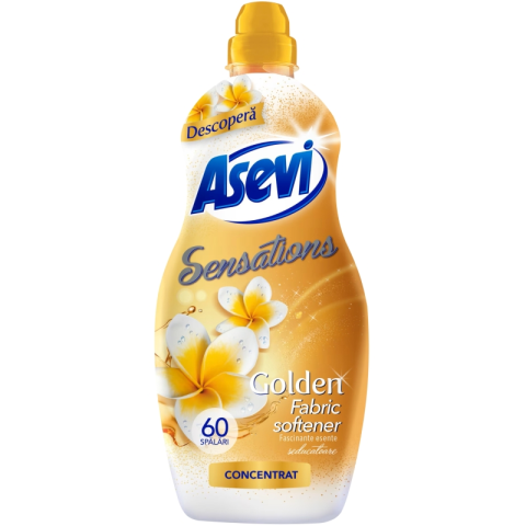 Detergent si Balsam rufe - ASEVI Balsam de Rufe Concentrat Sensations Golden 60 de spalari 1.44 L