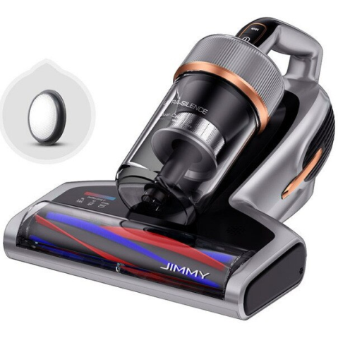 ARTICOLE DIVERSE - Aspirator antiacarieni JIMMY BX7 Pro MAX, 700W, incalzire 60°+ UV+Ultrasonic, sistem ciclonic dual, senzor inteligent cu LED, silver