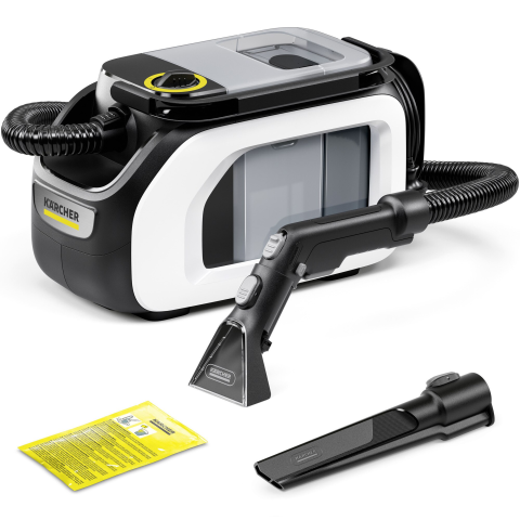 ARTICOLE DIVERSE - Aspirator cu spalare prin injectie-extractie Karcher SE 3 Compact Floor, 500 W, rezervor apa curata/murdara 1,7/2,9 l, duze injectie-extractie covoare/de mana/spatii inguste, detergent 100 ml, 1.081-5