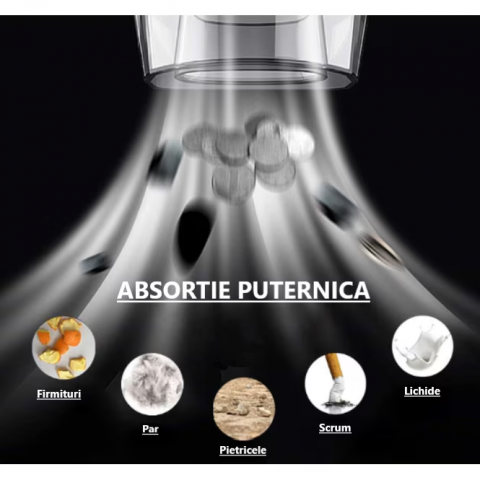 Aspirator de mana Star-Light APC-2070G, 7.4V, 2000 mAh, 0.7l, Autonomie 18 minute, Gri [2]