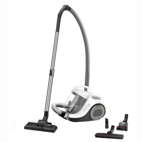 ARTICOLE DIVERSE - Aspirator fara sac Rowenta Swift Power Cyclonic RO2957EA, 750W, tehnologie ciclonica, 7.6m, motor Effitech, Animal Care, Alb/Negru
