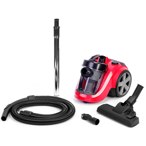 ELECTROCASNICE - RESIGILATE - Aspirator fara sac Star-Light ACTY-718R, 700 W, 1.8 l, tub telescopic, variator de putere, filtru HEPA, rosu/negru