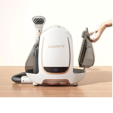 ARTICOLE DIVERSE - Aspirator multifunctional Uwant B100-S-WH, 12.000 Pa, 220 V, 65 dB, aspirare si spalare, autocuratare, elimina acarienii si bacteriile, capacitate colectare 1.6 l, alb