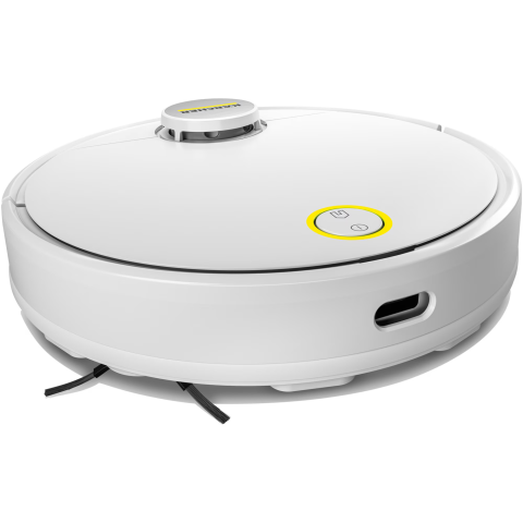 Aspirator robot cu functie de mop Karcher RCV 3, 33 W, navigatie LiDar, 3200 mAh, autonomie 120 min, 2500 Pa, senzor de cadere, recipient murdarie 500 ml, recipient apa 170 ml, 1.269-620.0, Alb [1]