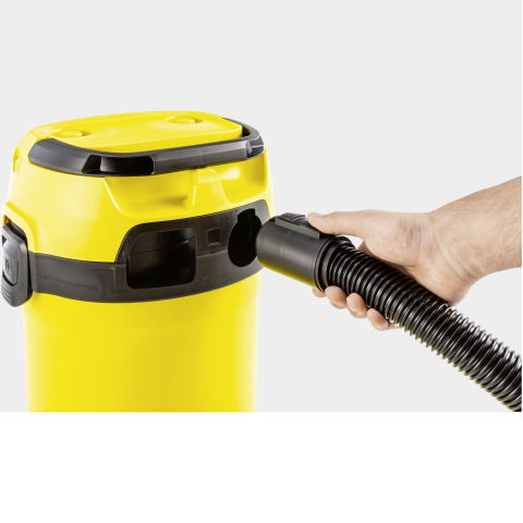 Aspirator umed-uscat Karcher WD 3 V-15/4/20, 1000 W, recipient 15 l, furtun 1,8 m, functie de suflare, filtru cartus, sac de filtrare, 1.628-104.0, Galben/Negru [1]