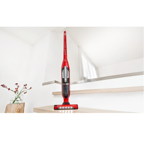 Aspirator vertical 2 in 1 Bosch Flexxo Gen 2 BBH3ZOO28, 25.2V, autonomie 55 min, sistem Robust Air, perie ALLFloor cu Led, consum anual de energie 9.31Kwh/an, rosu [2]