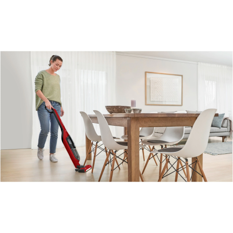 Aspirator vertical 2 in 1 Bosch Flexxo Gen 2 BBH3ZOO28, 25.2V, autonomie 55 min, sistem Robust Air, perie ALLFloor cu Led, consum anual de energie 9.31Kwh/an, rosu [1]