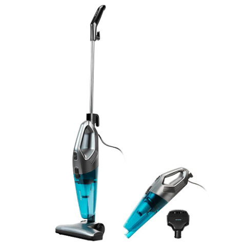 ELECTROCASNICE - RESIGILATE - Aspirator vertical 2in1 Cecotec Conga PopStar 1500, 600W, cu fir, rezervor 800 ml, Albastru/Gri