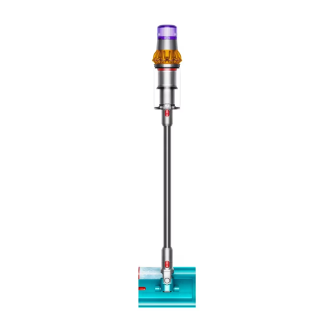 Aspirator vertical cu spalare Dyson V15s Detect Submarine 448798-01, 660 W, 0.76 l, 240 AW, autonomie 60 minute, galben/nichel [1]