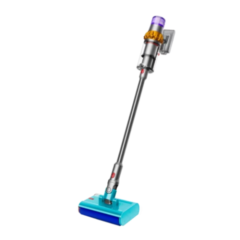ELECTROCASNICE - RESIGILATE - Aspirator vertical cu spalare Dyson V15s Detect Submarine 448798-01, 660 W, 0.76 l, 240 AW, autonomie 60 minute, galben/nichel