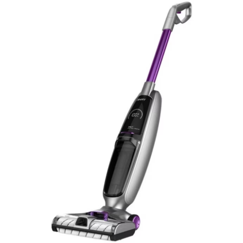 ELECTROCASNICE - RESIGILATE - Aspirator vertical cu spalare JIMMY PowerWash HW8 Pro, 300W, display LED, presiune de aspirare de 15000Pa, Argintiu/Mov
