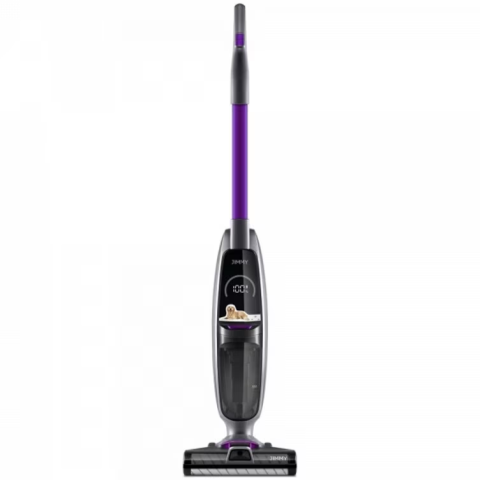 Aspirator vertical cu spalare JIMMY PowerWash HW8 Pro, 300W, display LED, presiune de aspirare de 15000Pa, Argintiu/Mov [1]