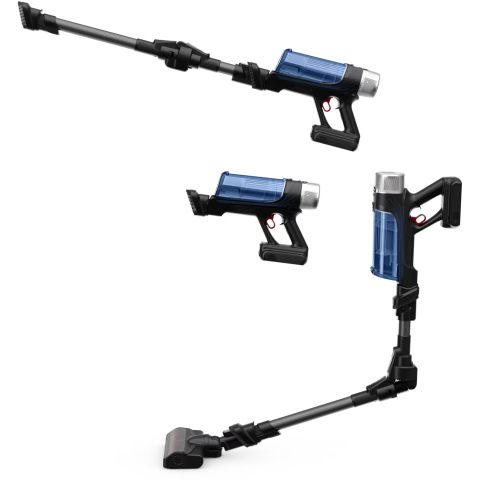 Aspirator vertical fara fir Rowenta X-Force Flex 9.60 Aqua RH20C7WO cu functie de mop, 250W, 18.5V, autonomie 45 min, filtrare 99.9%, recipient praf 0.44 L, tub flexibil, perie cu LED, panou SmartCont [3]
