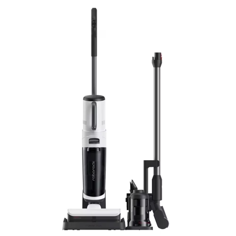 ELECTROCASNICE - RESIGILATE - Aspirator vertical Roborock Dyad Pro Combo H1C1A01-01, 17000 Pa, autonomie pana la 60 min, alb-negru