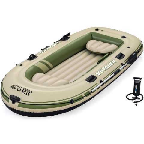 BARCI RESIGILATE - Barca gonflabila Bestway Hydro-Force Voyager X3, 3 persoane, greutate suportata 360kg, 294 x 137 x 39 cm