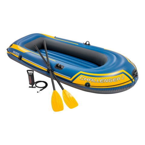 BARCI RESIGILATE - Barca gonflabila Intex Challenger 2, pompa + vasle incluse, 236x114x41 cm
