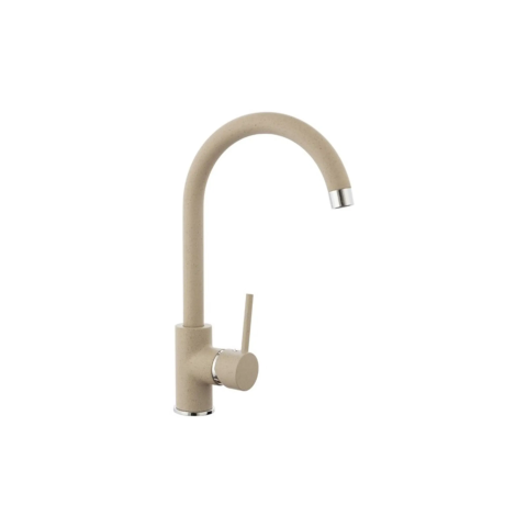 SANITARE - RESIGILATE - Baterie bucatarie Kring Sevilla, monocomanda, cartus ceramic, bej,