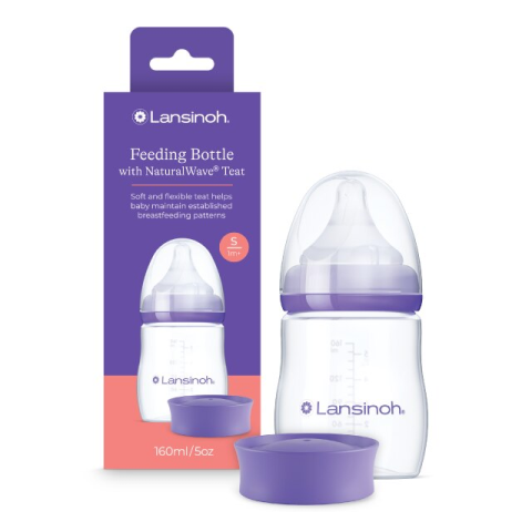 Biberon cu tetina NaturalWave® Lansinoh, 160 ml [2]