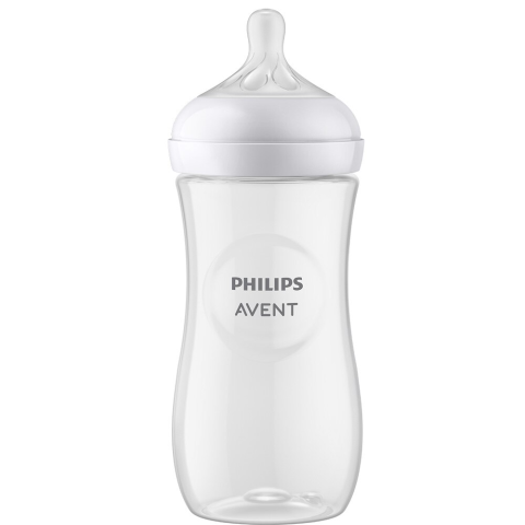 SANATATE SI WELLNESS - Biberon Philips Avent Natural Response SCY906/01, 330 ml, tetina care functioneaza ca sanul mamei, cu debit 4, tetina fara scurgeri, +6 luni, fara BPA, usor de curatat