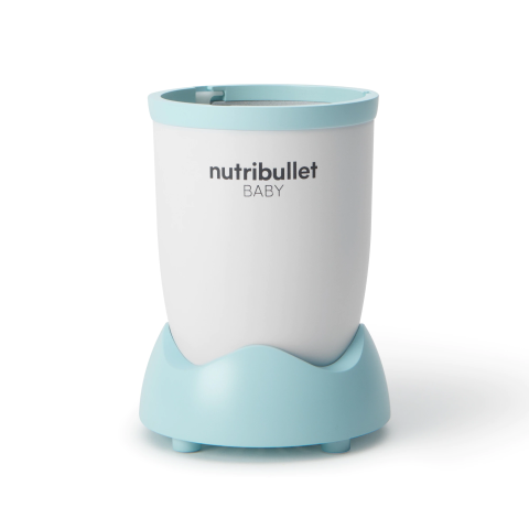 Blender Nutribullet Baby 200 W 0C22300026, 1 viteza, vas 0.9l, cupa mica 0.295l, 6 recipiente depozitare cu capac, tava silicon, Alb [1]