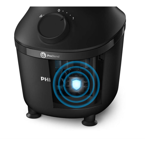 Blender Philips Seria 3000 HR2291/01, 600W, 2l, 2 viteze+Pulse, zdrobire gheata, Sistem ProBlend, aplicatia NutriU, Negru [3]