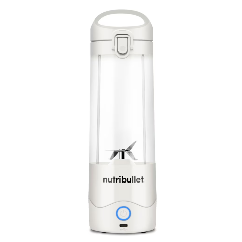 ELECTROCASNICE - RESIGILATE - Blender portabil Nutribullet® 0C22300093, capacitate 475 ml, 15 utilizari per incarcare, USB-C, alb