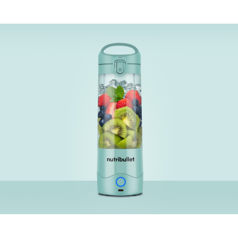 Blender portabil Nutribullet NBP003LBL, cupa 475 ml, USB-C, albastru deschis [3]