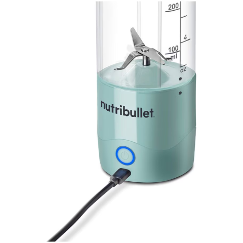Blender portabil Nutribullet NBP003LBL, cupa 475 ml, USB-C, albastru deschis [2]