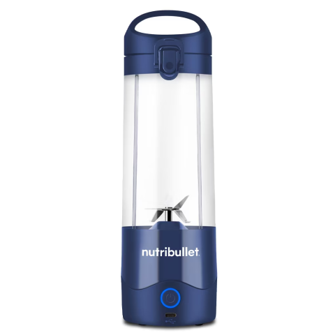 Blender portabil Nutribullet® OC003NBL, capacitate 475 ml, 15 utilizari per incarcare, USB-C, albastru [1]