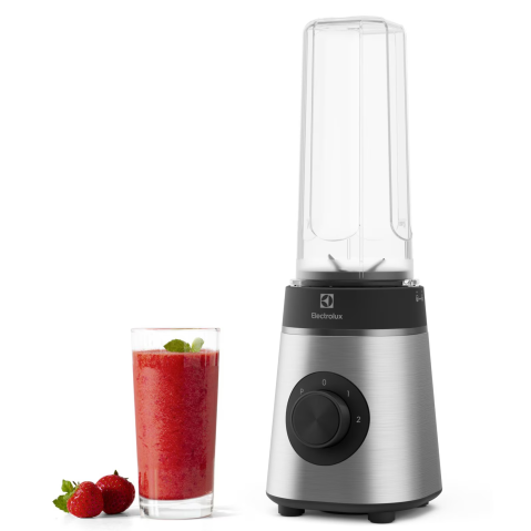 ELECTROCASNICE - RESIGILATE - Blender sport Electrolux Create 4 E4SB1-4ST, 350 W, 0.6 l, 2 viteze + functie Pulse, 2 recipiente on-the-go, lame inox detasabile, inox