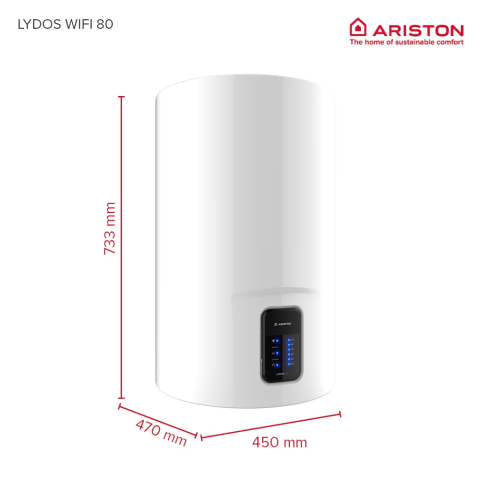 Boiler electric Ariston Lydos Wi-Fi 80L, 1800 W, conectivitate internet, rezervor emailat cu Titan [3]