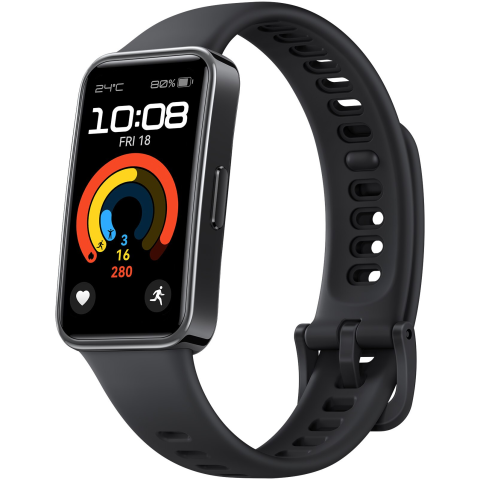 Bratara fitness Huawei Band 9, Starry Black Body with Starry Black Fluoroelastomer Strap [1]