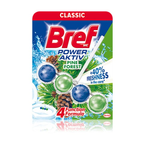 Baie si WC - Bref Odorizant WC, 50 g, Power Aktiv Pine Forest