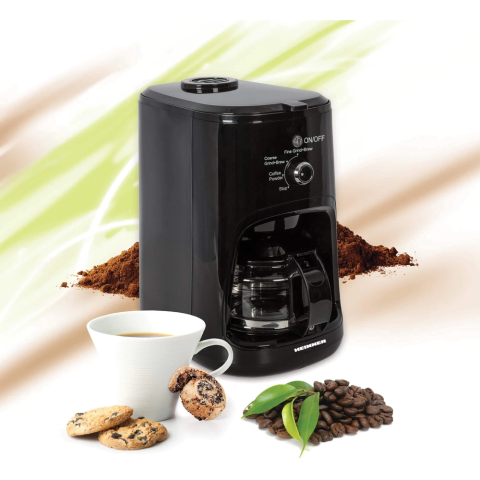 Cafetiera Heinner Grind Control HCM-900RBK, 900W, 0.6L, Rasnita incorporata, Capacitate rasnire 36g, Reglare rasnita: macinare fina, Macinare grosiera, Rezervor de apa detasabil, Lame rasnire din inox [3]