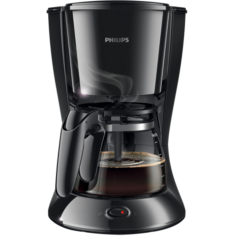 ESPRESSOARE SI CAFETIERE - RESIGILATE - Cafetiera Philips Daily Collection HD7461/20, 1000 W, vas din sticla, 1.2L, functie aroma twister, cronometru, sistem anti-picurare, negru