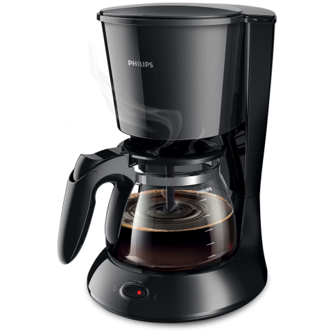 Cafetiera Philips Daily Collection HD7461/20, 1000 W, vas din sticla, 1.2L, functie aroma twister, cronometru, sistem anti-picurare, negru [1]