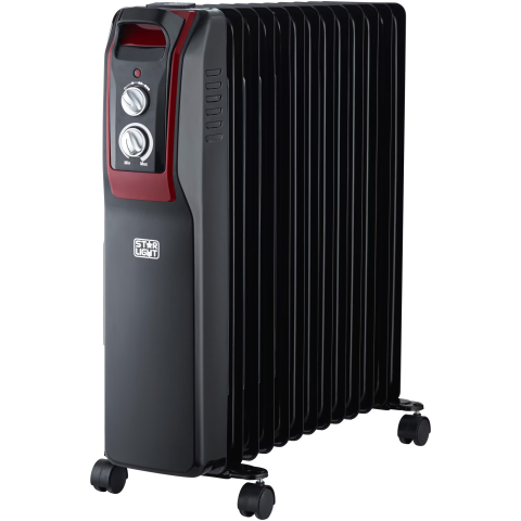 SANITARE - RESIGILATE - Calorifer electric cu ulei Star-Light YOH13B, 2500 W, 13 elementi 145 x 582 mm, 5 canale ulei, 3 trepte de putere, Termostat reglabil, Indicator luminos, Negru