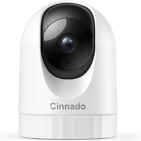 Camera de supraveghere Cinnado D1, 3MP, 2K, Utilizare Baby Monitor Wireless Audio Video, Comunicare bidirectionala, Vedere de noapte, Aplicatie mobila, Alerte in timp real, Suport Card SD, Compatibil  [1]