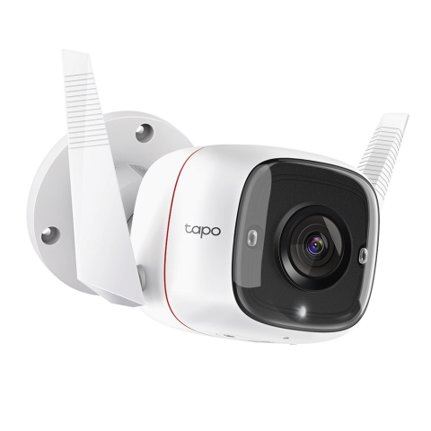 CAMERE DE SUPRAVEGHERE - Camera de supraveghere pentru exterior smart, TP-Link Tapo C310 , 3MP, conexiune Wi-Fi sau prin cablu, Night Vision, Detecteaza miscari si trimite notificari, Alarma sonora si luminoasa, Functie Two-W