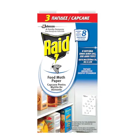 Insecticide si repelenti - Capcane molii de alimente Raid 3 buc