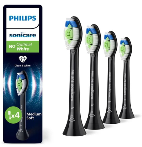 PERIUTE DE DINTI ELECTRICE - Capete de periere pentru periuţa Philips Sonicare Optimal White W2 - HX6064/88. Setul contine 4 bucati 