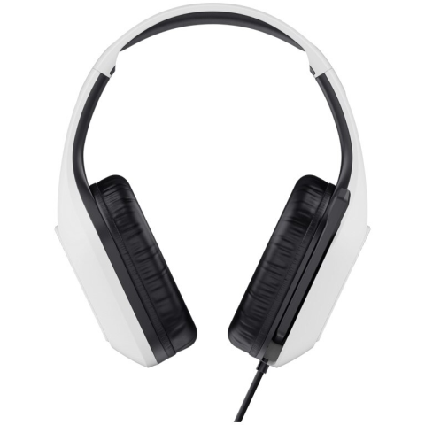 Casti Gaming cu fir Trust GXT415PS ZIROX, drivere 50mm, microfon pliabil, compatibil PC, PS4/PS5/Xbox, cablu 1,2m, alb/negru [1]
