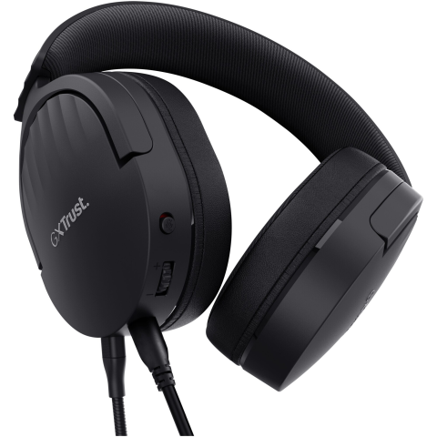 AUDIO, VIDEO SI COMPONENTE PC -RESIGILATE - Casti Gaming cu fir Trust GXT489 FAYZO, headset, compatibil PC, PS5, PS4, Xbox Series X|S, Switch, Mobile, microfon, noise-cancelling, Negru