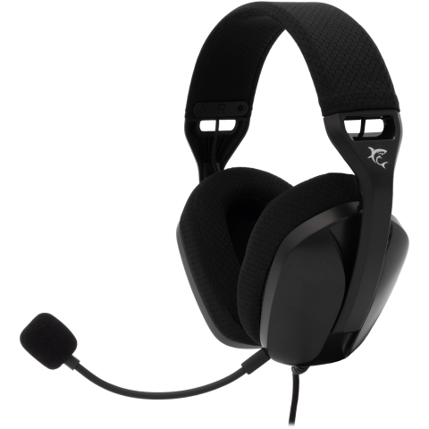 AUDIO, VIDEO SI COMPONENTE PC -RESIGILATE - Casti Gaming cu fir White Shark SPARROW Over-Ear, Stereo, 40mm Driver, Microfon detasabil, Control Volum pe fir, Cablu braided 2m, Compatibil PC, PS4/5, Xbox si MAC, Interfata 3.5mm Jack, Negru
