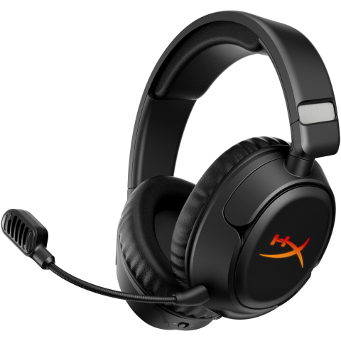 CAMERE DE SUPRAVEGHERE - Casti gaming wireless HyperX Cloud Flight 2, iluminare RGB personalizabila cu placute detasabile pentru cupe, autonomie max 100 ore, 2.4GHz/Bluetooth, software NGENUITY, Instant Pair cu anumite laptop