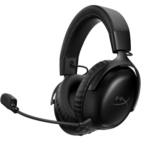 CAMERE DE SUPRAVEGHERE - Casti gaming wireless HyperX Cloud III S, DTS Headphone:X Spatial Audio, 2.4GHz/Bluetooth, autonomie max. 120h 2.4GHz/200h BT, spuma cu memorie, microfon 10mm detasabil, software HyperX NGENUITY, mult