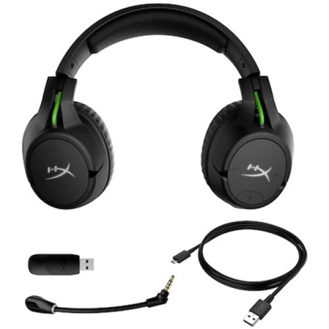 Casti gaming wireless HyperX CloudX Flight, compatibile cu PC/Xbox One/Xbox Series X|S, negru/verde [1]